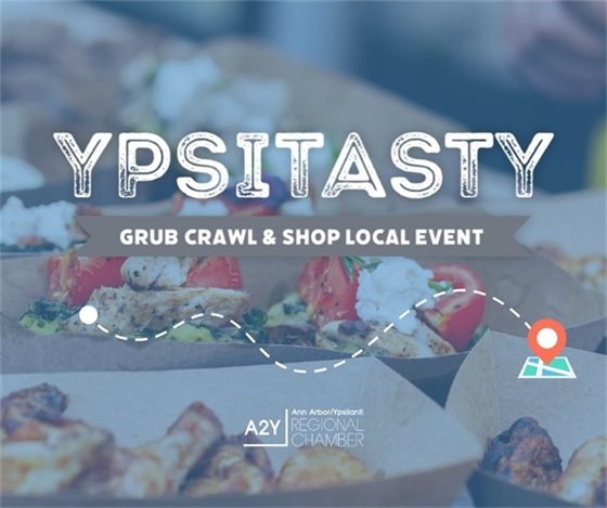ON Wednesday, September 20, 2023 — 4:00PM - 8:00PM Join us for our 12th annual YpsiTasty Grub Crawl! YpsiTasty is a chance for food lovers to enjoy the best food and beverages Ypsilanti&nbsp;restaurants&nbsp;have to offer, and the perfect event for the business community to explore the town!&nbsp; 